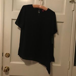 Vince Camuto asymmetrical black Blouse